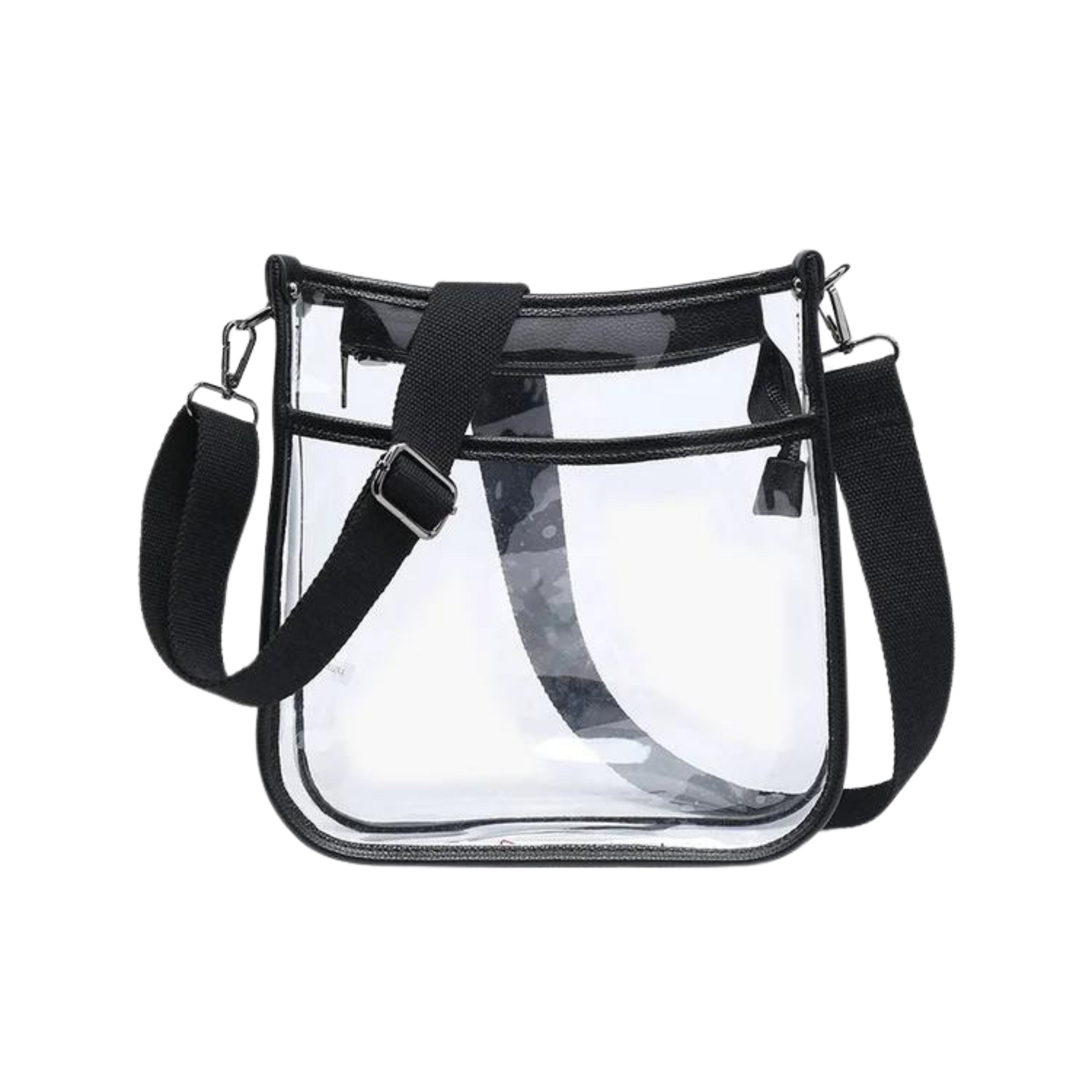 Posie clear crossbody purse in black