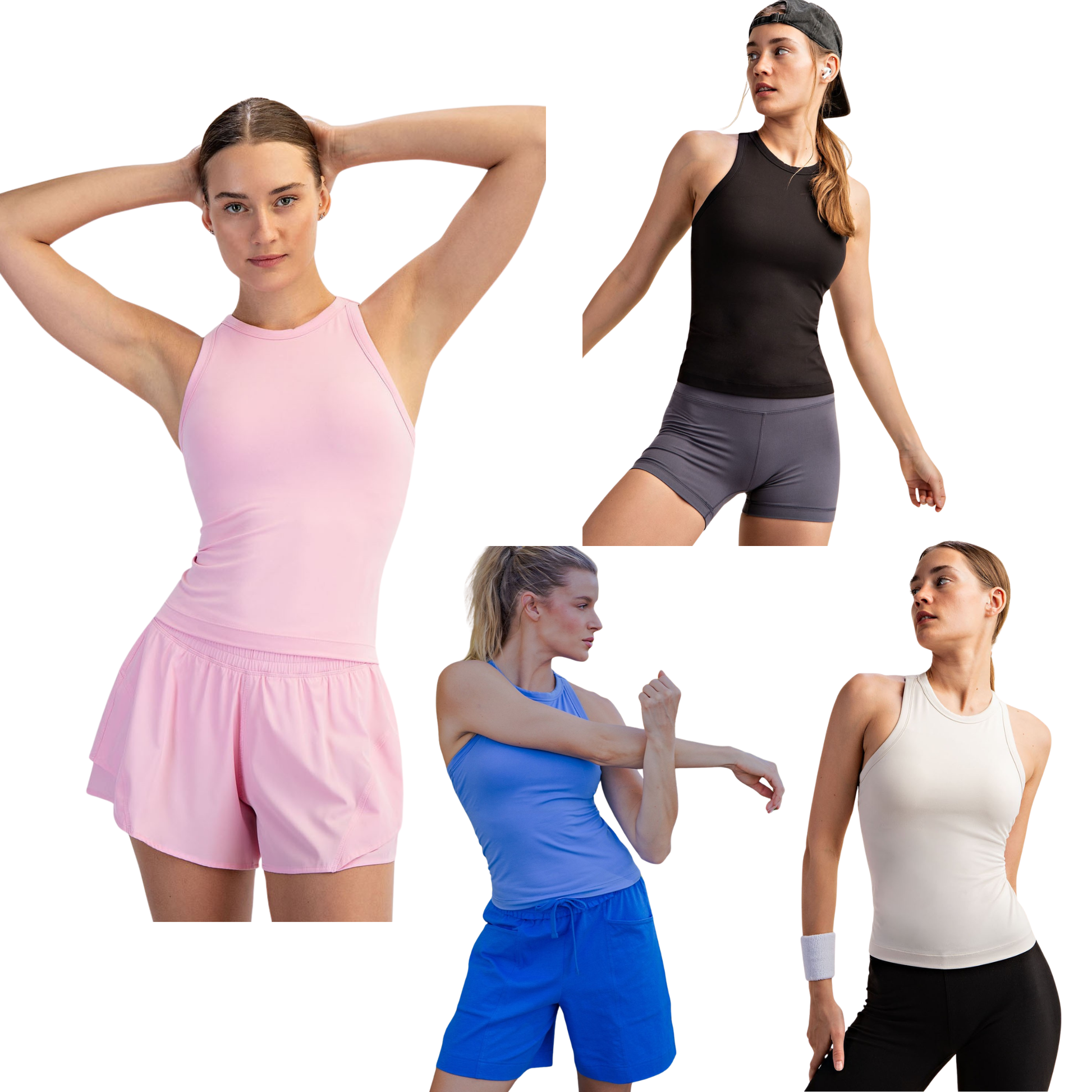 Slip into effortless comfort with this Rae Mode Butter Soft Racer Back Tank. Crafted in a gorgeous aqua splash blue, this sleeveless essential features a supportive racer back design perfect for layering or wearing solo. The ultra-soft fabric moves with you throughout your day, making it an ideal choice for casual wear, workouts, or weekend adventures. A versatile wardrobe staple that feels as good as it looks.