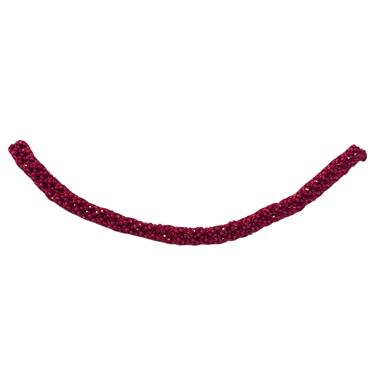 Braided choker in red