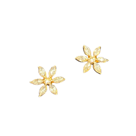 Rhinestone Flower Studs