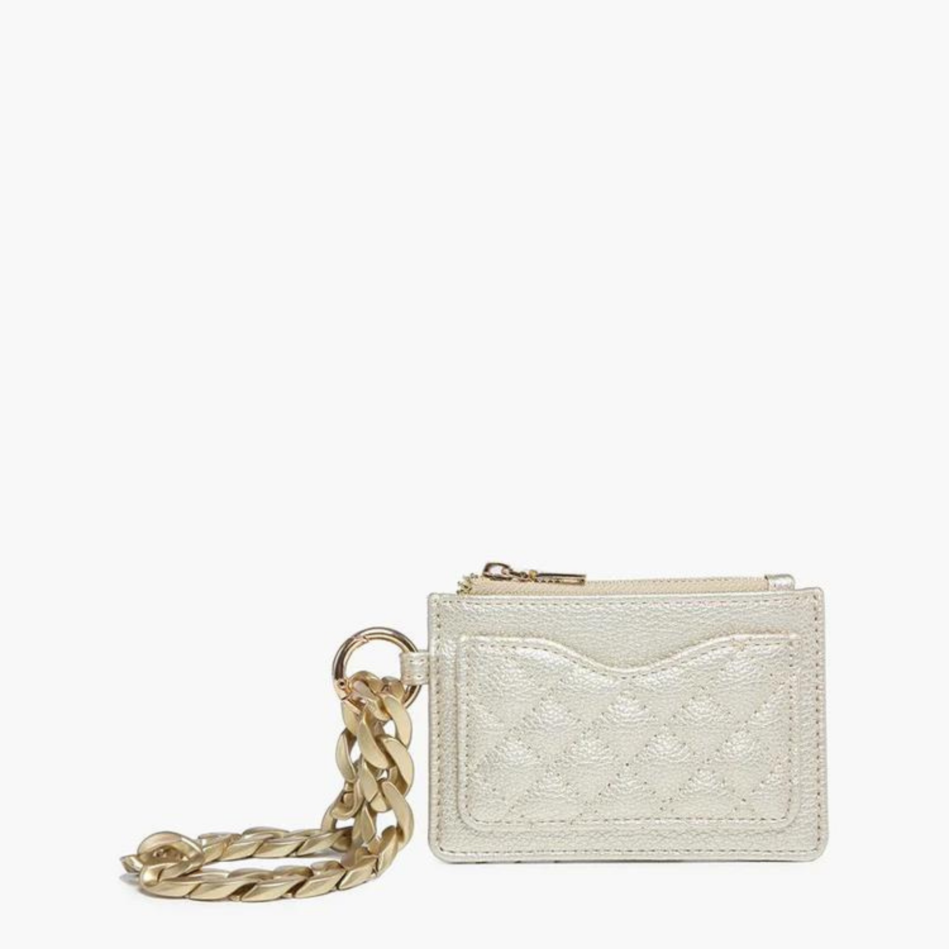 Rhodes quilted bangle wallet in gold