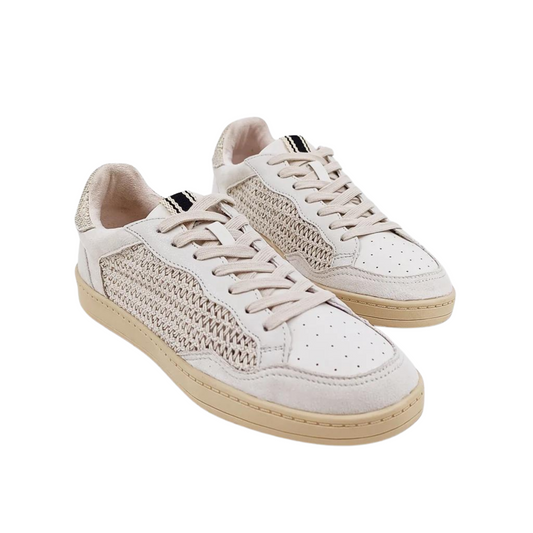 The Roma low-tops offer a perfect combination of fashion and versatility. Crafted from high-quality faux leather and suede, they ensure durability and comfort. The woven fabric mesh accents add a unique touch, making them stand out. This versatile pair can be styled with any outfit, from casual to chic, making it a must-have addition to your shoe collection.