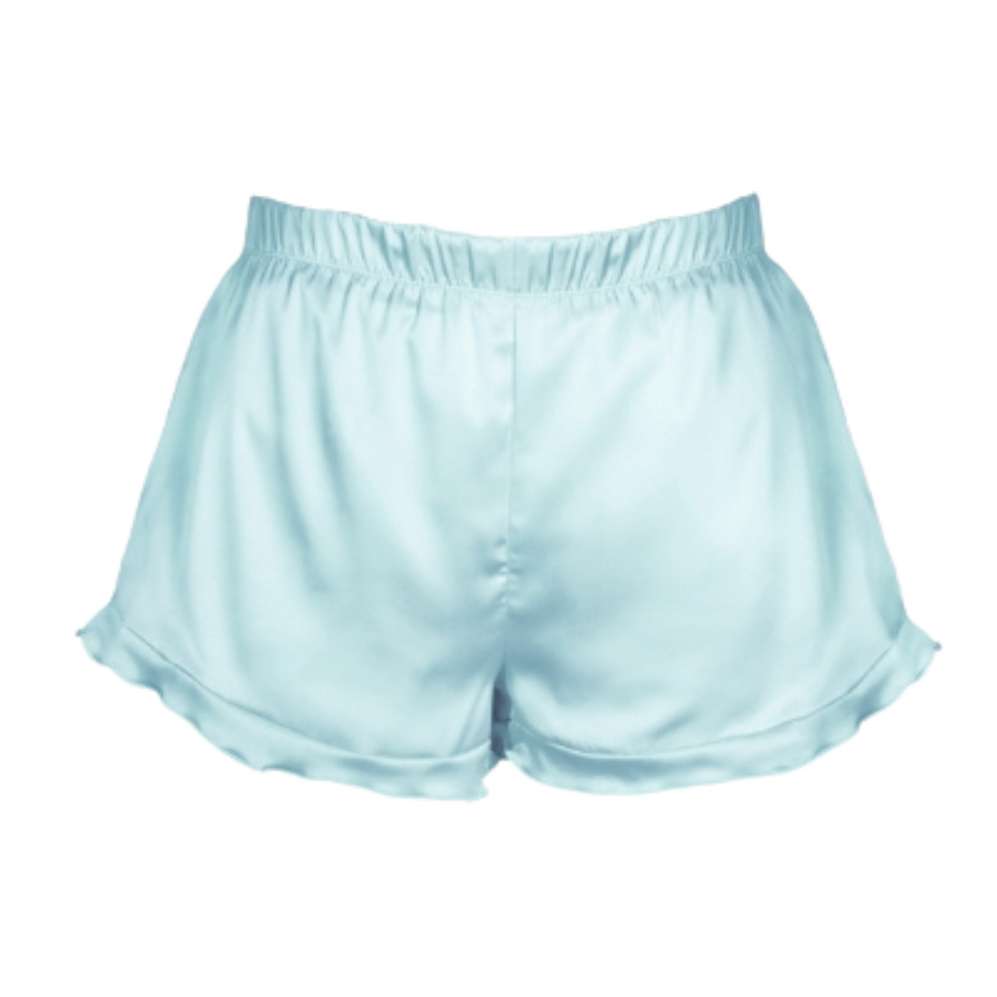 Satin Ruffle Pajama Shorts