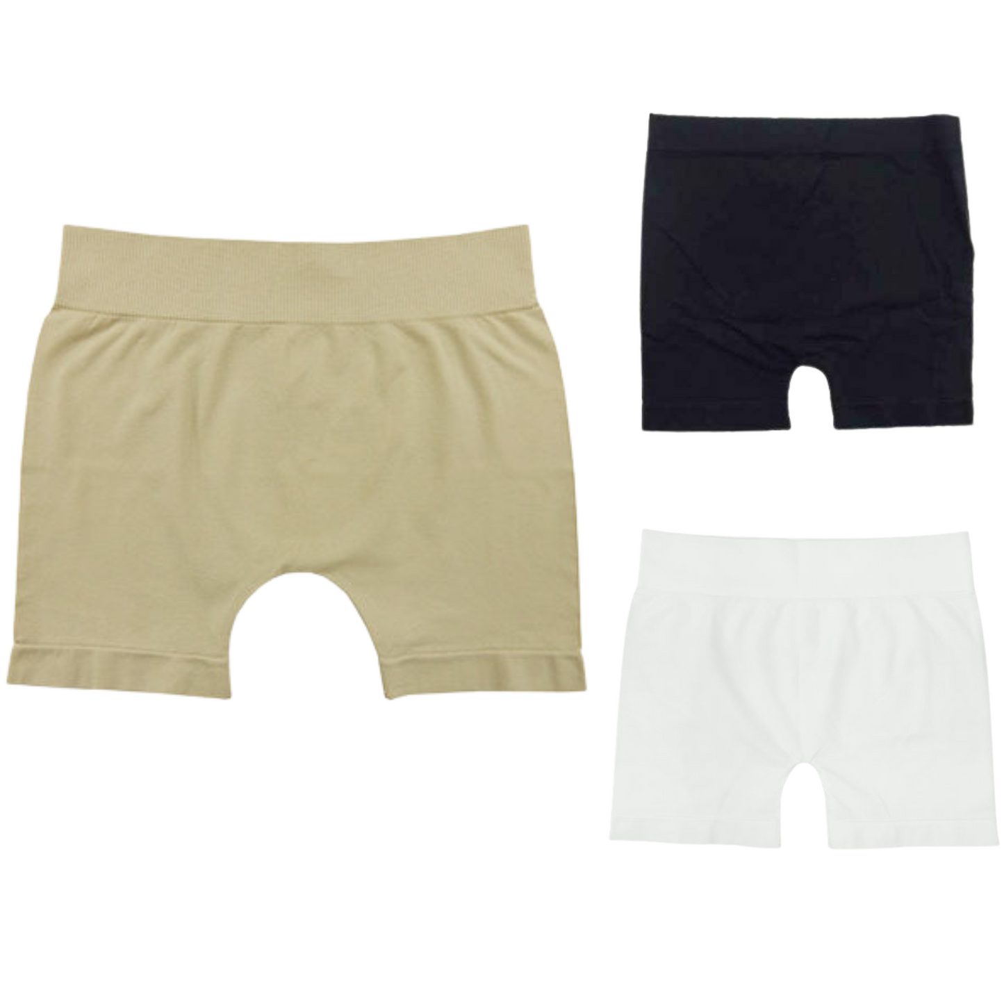 Our Seamless Shorts are sure to become your wardrobe staple. Featuring a sleek, biker short design and made from a lightweight fabric, these shorts offer unbeatable comfort and are available in black, nude, and white colors. Trust us - you won't regret investing in a pair!