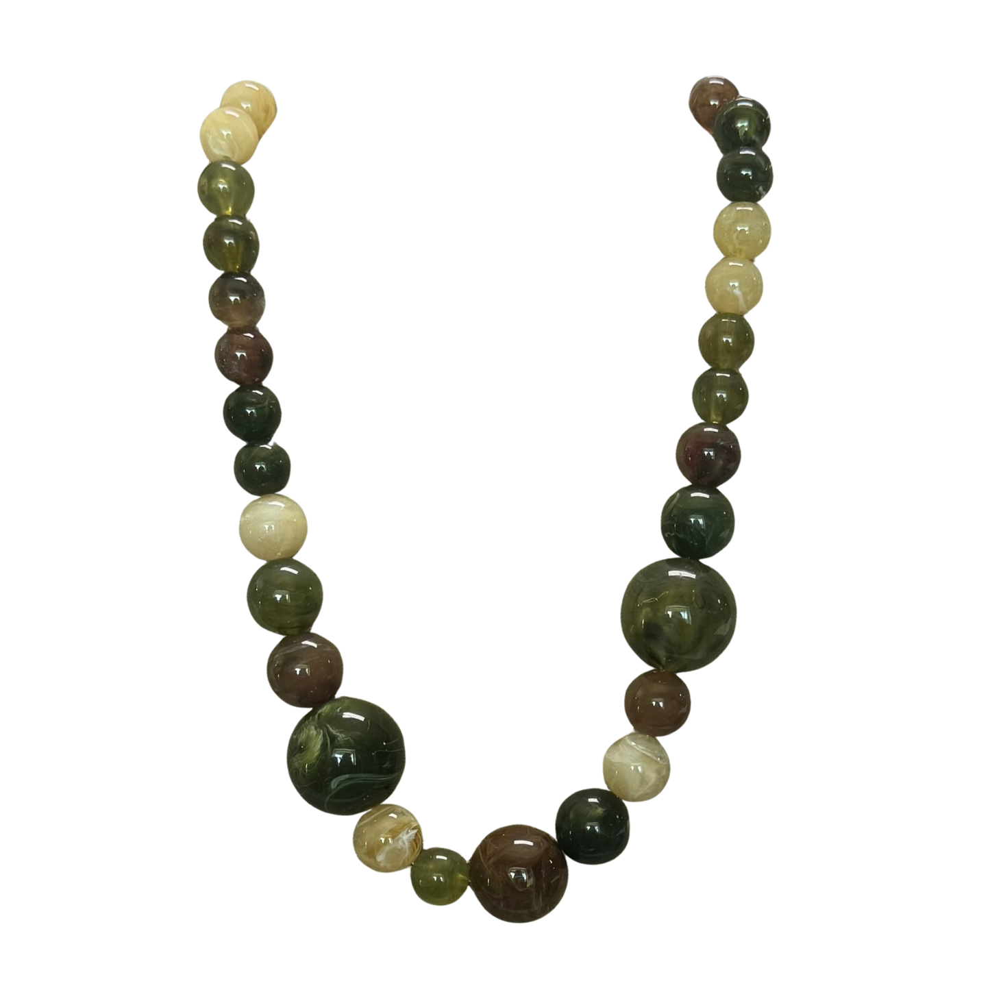 Elevate your everyday style with this striking short beaded necklace from the Euro Collection. Featuring a sophisticated olive mix of carefully selected beads, this piece offers a modern aesthetic that complements both casual and polished looks. The generous beading creates visual interest and texture, making it a versatile addition to any jewelry collection. Perfect for layering or wearing solo, this necklace brings understated elegance to your wardrobe.