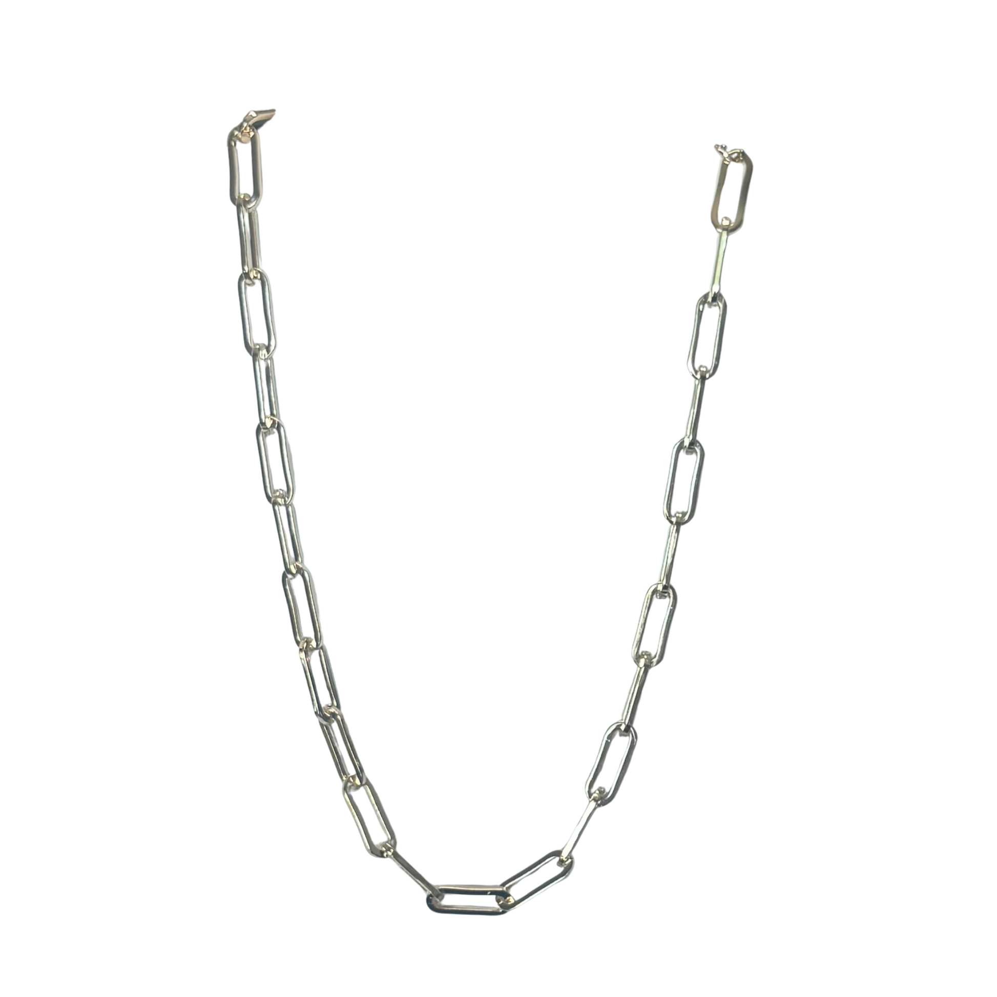 Elevate your accessories with the Golden Stella Short Chain Link Necklace. Expertly crafted with a classic gold finish, this necklace features a sleek chain link design that balances modern style and timeless elegance. Its shorter length sits perfectly at the collarbone, making it ideal for layering or as a standout piece on its own. Suitable for both casual and formal occasions, this necklace brings a refined touch to any outfit with lasting durability.