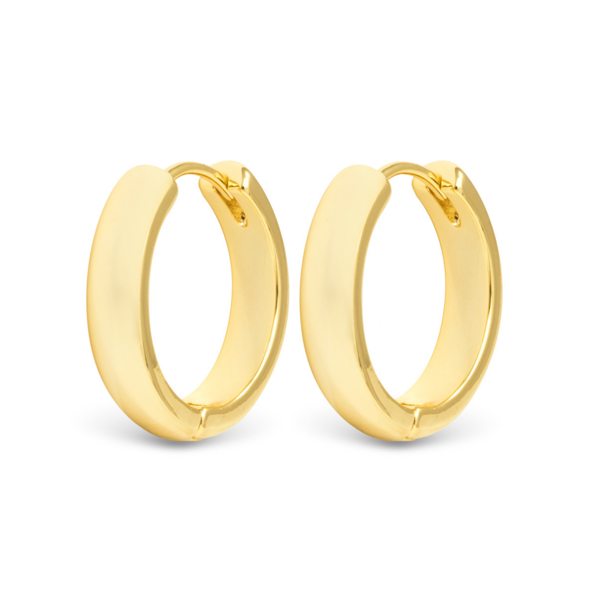 These Stacy Small Hoops by Amanda Blu are the perfect addition to any jewelry collection. Crafted in stunning gold, these small hoop earrings exude elegance and class. With a timeless design and high-quality brand, these hoops are sure to elevate any outfit.