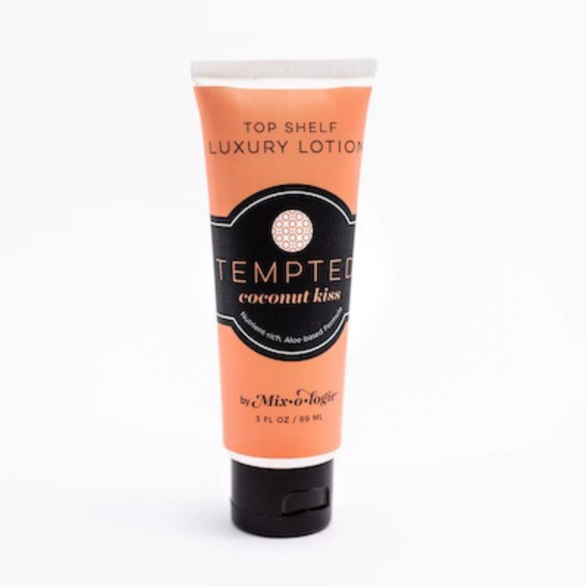 Top shelf luxury lotion in tempted