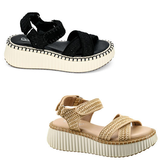 Choose style and comfort with Total Catch sandals from Corkys. Available in black or tan, these sandals provide effortless style and support to elevate your look. Perfect for any occasion, these sandals are a must-have for any fashion-forward wardrobe.