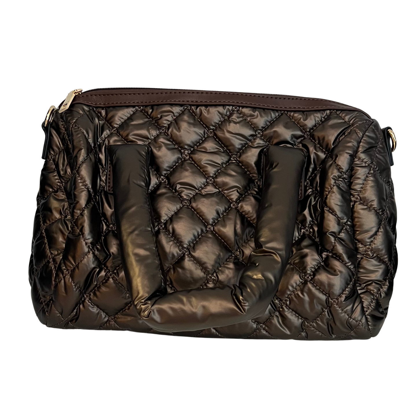 Trista handbag in a deep chocolate color