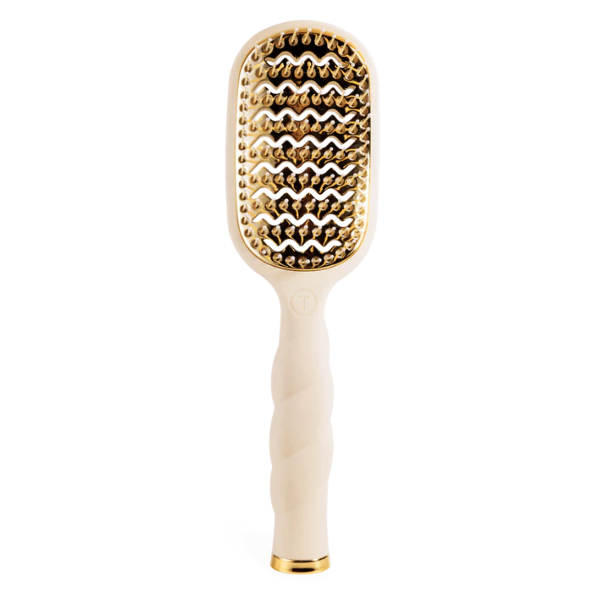 The Vented Brush in Tan&nbsp;is your new secret to faster, smoother blowouts. Pairing a Quick-Heat Aluminum Plate that heats up in seconds and distributes heat evenly with a vented design to enhance air flow, this vent brush works perfectly with your blow dryer to cut down on styling time without cutting corners on results.