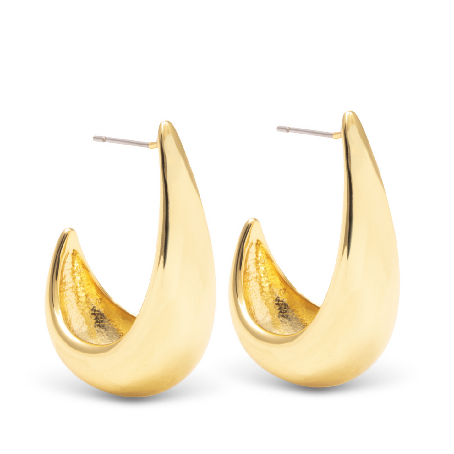 Expertly crafted with gold, the Victoria Polished Huggie Earrings from Amanda blu add a touch of elegance to any outfit. The classic hoop design is perfect for any occasion. Elevate your style with these beautiful and durable earrings.